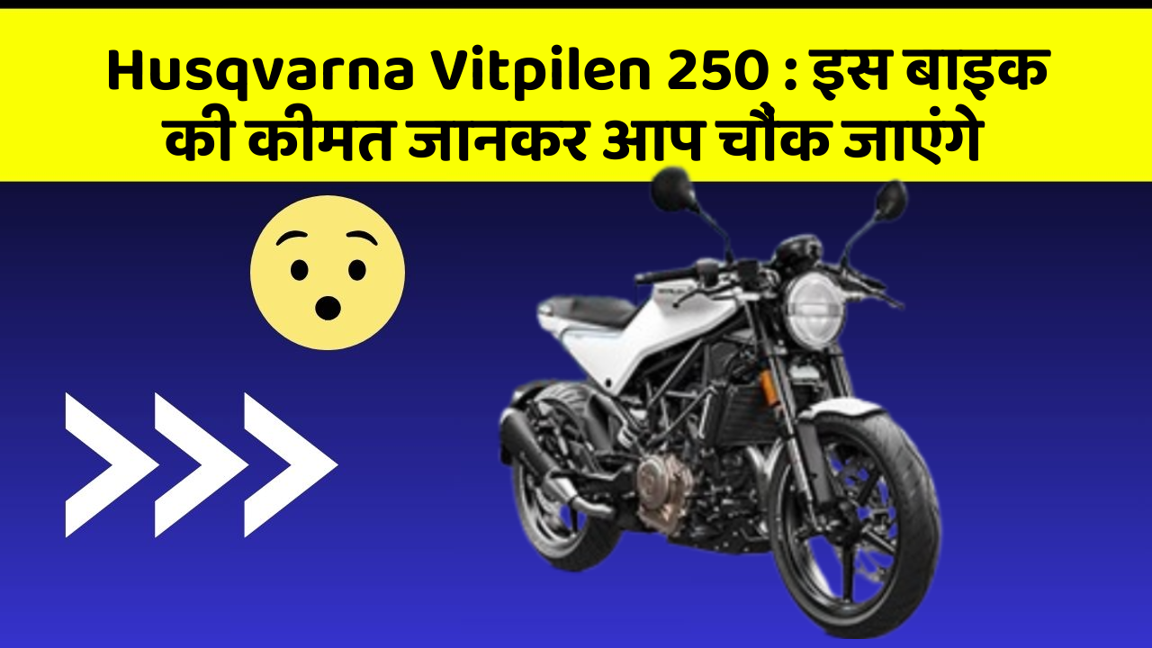 Husqvarna Vitpilen 250 : इस बाइक की कीमत जानकर आप चौंक जाएंगे